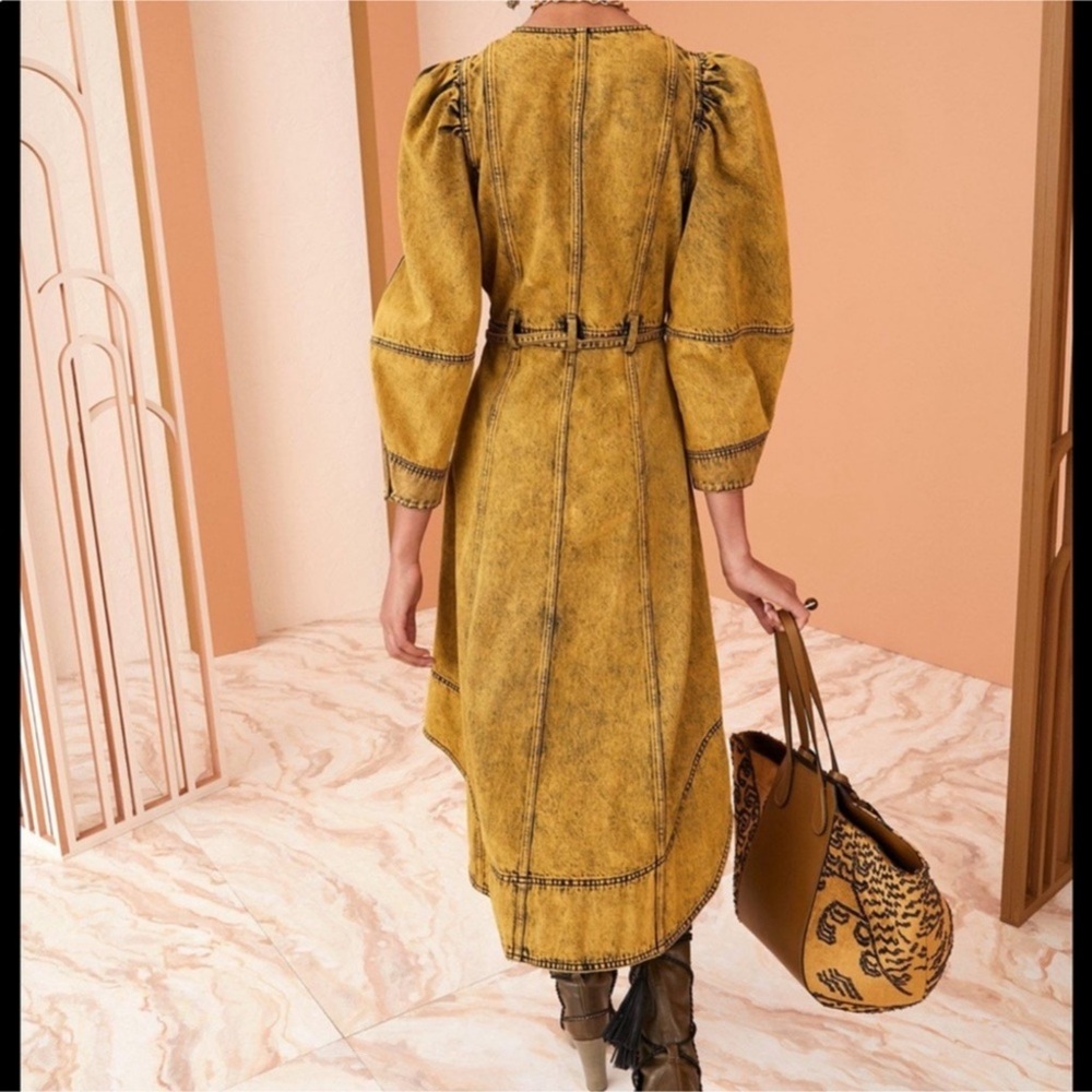 Ulla Johnson Starr Marigold Midi Dress Sz 6 - Picture 2 of 3